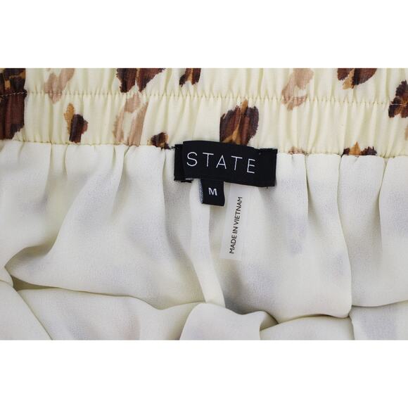 NWT 1 State floating leopard layered skirt womens medium boho chic cottagecore - Picture 8 of 10